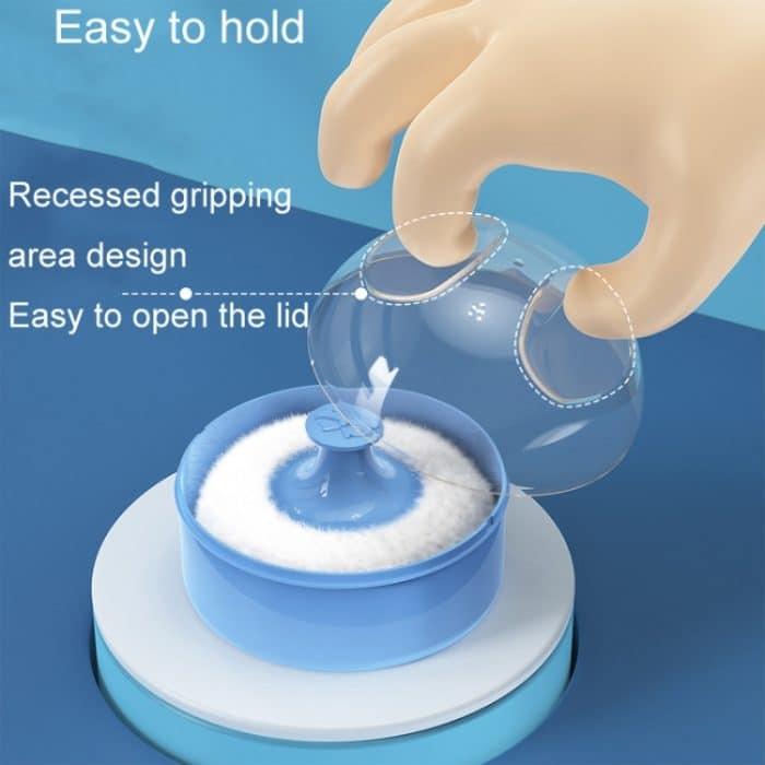 Haar Salon Cleanup Trockenpulver wischen Baby Talkum Puderquaste Box – Bild 5