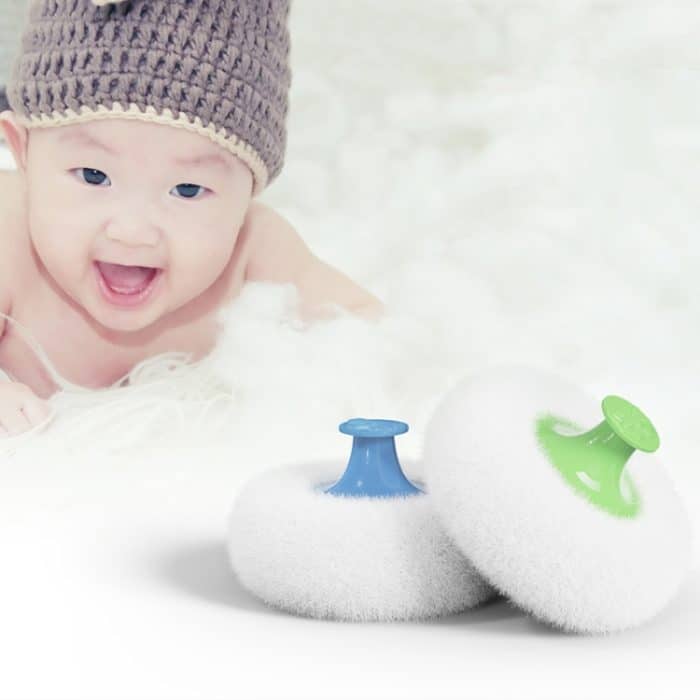 Haar Salon Cleanup Trockenpulver wischen Baby Talkum Puderquaste Box – Bild 7