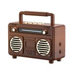 BT21 Retro USB-Flash-Laufwerk FM-Radio Kabelloser Bluetooth-Lautsprecher