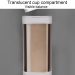 Haushalts-Einwegbecher-Organizer, Wasserspender, staubdichtes Wandregal, Single Cylinder White, Single Cylinder Gray, Dual Cylinder White, Dual Cylinder Gray – Bild 4