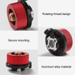 Outdoor Camping Gas Zylinder Adapter Herd Stecker Geschlossen Snap Gas Kanister Konverter, Large Yellow, Large Red, Small Yellow, Small Red – Bild 4