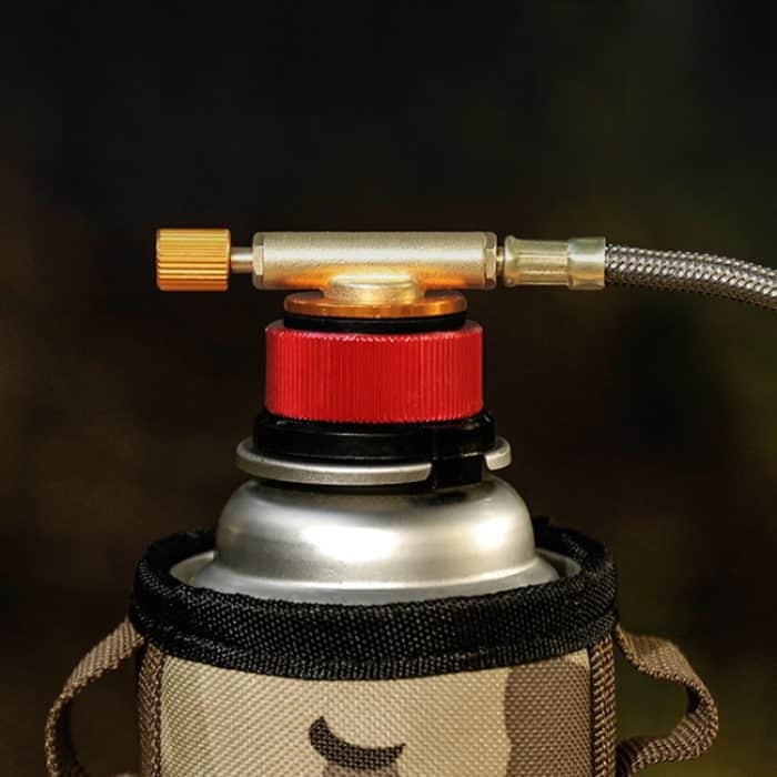 Outdoor Camping Gas Zylinder Adapter Herd Stecker Geschlossen Snap Gas Kanister Konverter, Large Yellow, Large Red, Small Yellow, Small Red – Bild 7