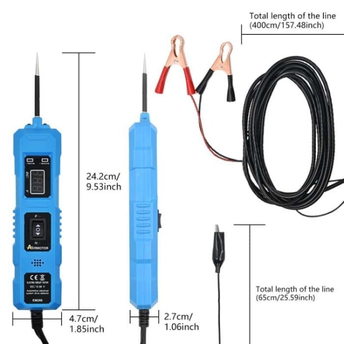 EM286 Multifunktionaler Prüfstift für elektrisches System im Auto, Red 4m, Red 4.5m, Blue 4m, Blue 4.5m – Bild 2