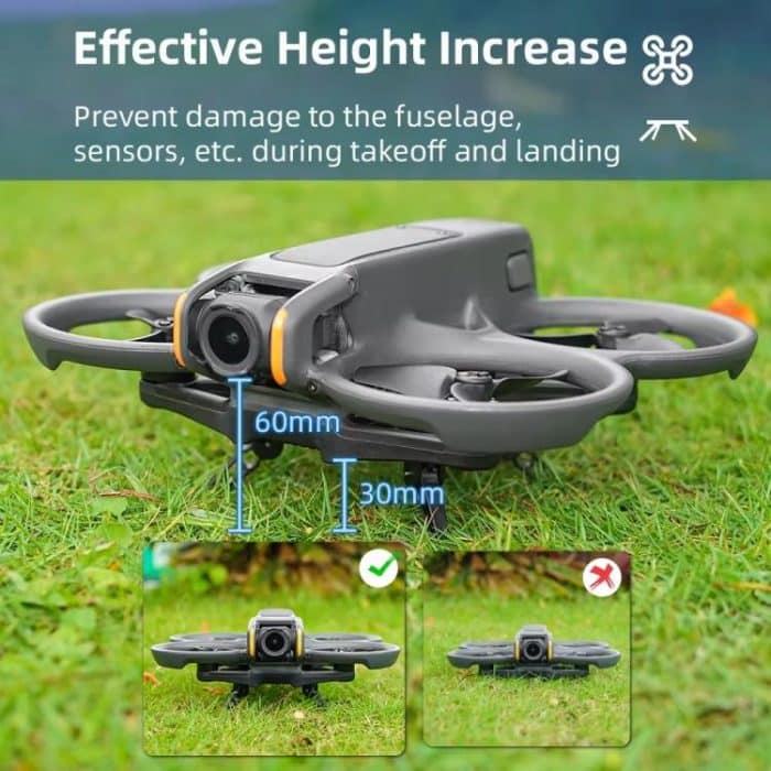 Für DJI Avata 2 BRDRC Klapphöhe Verbesserte Fahrwerk Gimbal Schutz Ständer – Bild 9