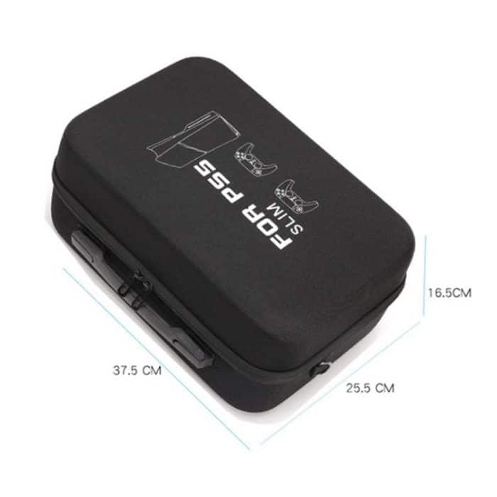 BKANO For Sony PS5 Slim Storage Bag Hard-Shell Shoulder Suitcase Storage Case – Bild 5