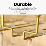 Upside Down Hanging Wine Cup Holder Cabinet Goblet Bracket Hanging Wine Glass Holder, 3 Slots, 4 Slots, 5 Slots – Bild 7