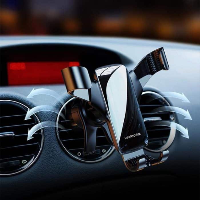 Leeioo Gravity Linkage Air Outlet Clip-on Car Mobile Phone Holder – Bild 7