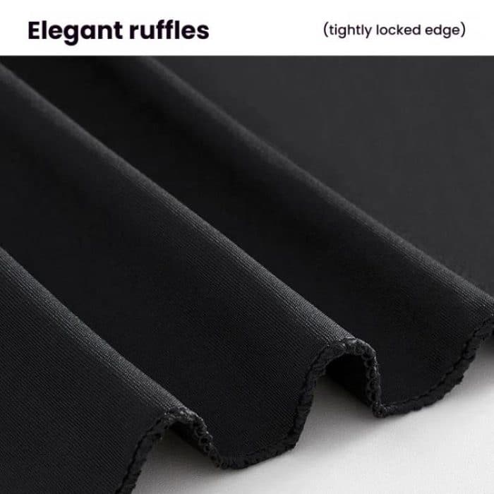 Polyester Elastic Tablecloth Cover Wedding Banquet Party Decoration Round Table Skirt Office Tablecloth, 4FT, 5FT, 6FT – Bild 7