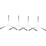 For Xiaomi Robot Vacuum X20 Max / D109GL Parts, Hair-cut Brush, 4pcs Side Brush, Carbon Dust Bag, Rubber Roller Cover, Bristle Roller Cover