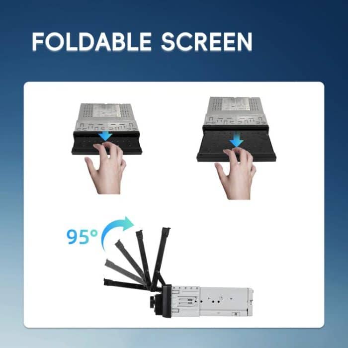 7 inch Universal Manual Retractable Screen Car MP5 Player Car Center Control All-in-One Wired Carplay, Standard, Standard+12 Light Camera – Bild 16