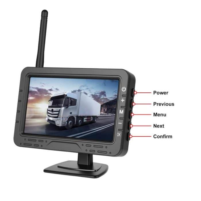 4.3 inch Digital Wireless HD 1 To 1 Reversing Display Car Center Control All-in-One Machine, With Long License Plate Holder North America, With Short License Plate Holder Europe – Bild 9