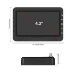 4.3 inch Digital Wireless HD 1 To 1 Reversing Display Car Center Control All-in-One Machine, With Long License Plate Holder North America, With Short License Plate Holder Europe – Bild 10