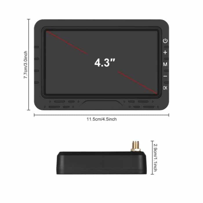 4.3 inch Digital Wireless HD 1 To 1 Reversing Display Car Center Control All-in-One Machine, With Long License Plate Holder North America, With Short License Plate Holder Europe – Bild 10