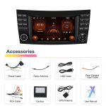 7 inch Horizontal Screen 2+64G Bluetooth Car Player Carplay Car Center Control Integrated Machine For Mercedes-Benz W211 / E200 / E220 / CLS350 / CLS500, Standard, Standard+AHD+Mic – Bild 2