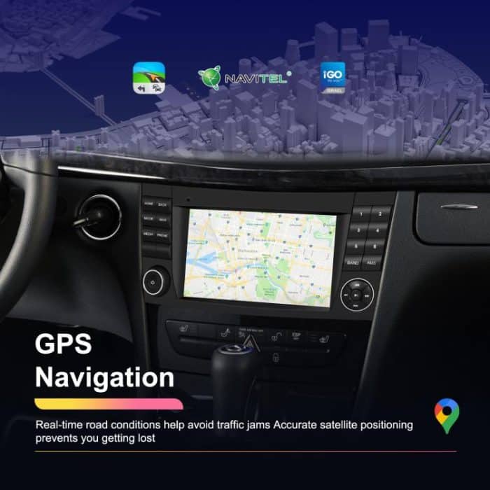 7 inch Horizontal Screen 2+64G Bluetooth Car Player Carplay Car Center Control Integrated Machine For Mercedes-Benz W211 / E200 / E220 / CLS350 / CLS500, Standard, Standard+AHD+Mic – Bild 7