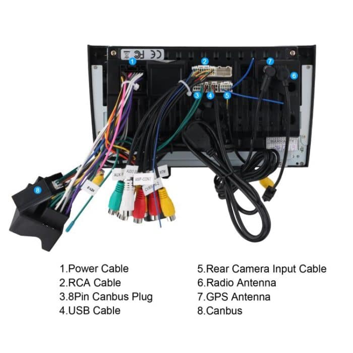 For Peugeot 408 7 inch Horizontal Screen Carplay Car Player Car Navigation Center Control, Standard, Standard+AHD – Bild 18