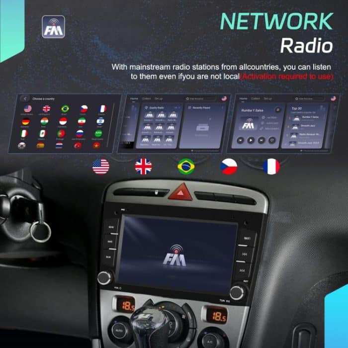 For Peugeot 408 7 inch Horizontal Screen Carplay Car Player Car Navigation Center Control, Standard, Standard+AHD – Bild 4