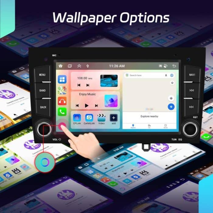 For Peugeot 408 7 inch Horizontal Screen Carplay Car Player Car Navigation Center Control, Standard, Standard+AHD – Bild 6