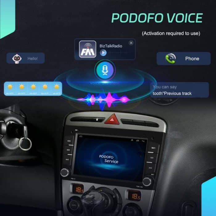 For Peugeot 408 7 inch Horizontal Screen Carplay Car Player Car Navigation Center Control, Standard, Standard+AHD – Bild 10