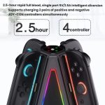 For Nintendo Switch 2 Joy-Con Controllers 4 In 1 Triangular Charging Base With RGB Light, S219 – Bild 2