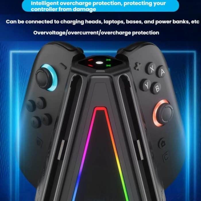 For Nintendo Switch 2 Joy-Con Controllers 4 In 1 Triangular Charging Base With RGB Light, S219 – Bild 4