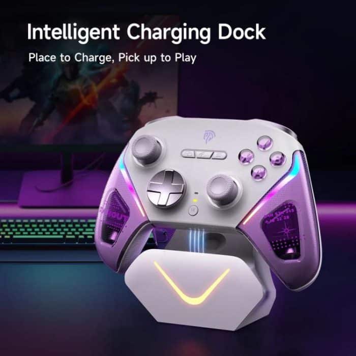 EasySMX D10 Wireless Gaming Controller with Dual-Mode Triggers & TMR Hall Effect Joysticks Charging Dock for PC/Switch/Phone/Steam – Bild 12