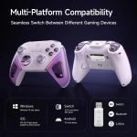 EasySMX D10 Wireless Gaming Controller with Dual-Mode Triggers & TMR Hall Effect Joysticks Charging Dock for PC/Switch/Phone/Steam – Bild 3
